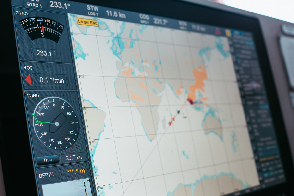 Navi-Sailor 4000 ECDIS on a ship's bridge