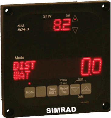 SAL SD4-3, SPEED AND DISTANCE DISPLAY
