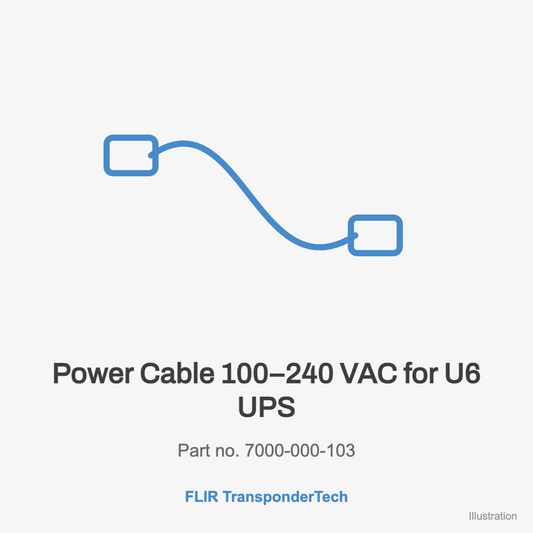FLIR Power Cable 100–240 VAC for U6 UPS (7000-000-103)