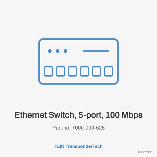 FLIR Ethernet Switch, 5-port, 100 Mbps (7000-000-526)