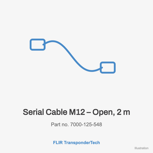 FLIR Serial Cable M12 – Open, 2 m (7000-125-548)
