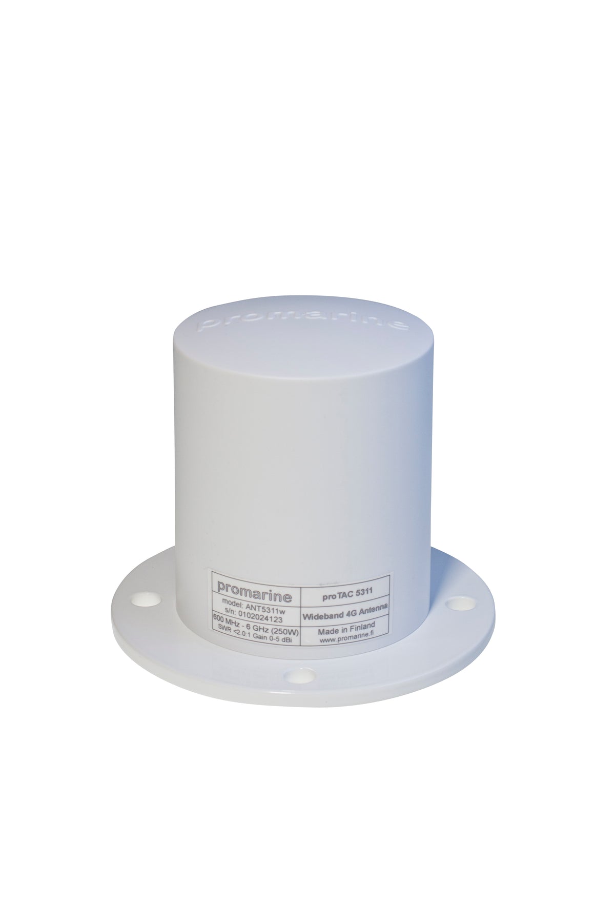 proTAC 5311 - Wideband 4G/5G Antenna 600MHz-6GHz WHITE color